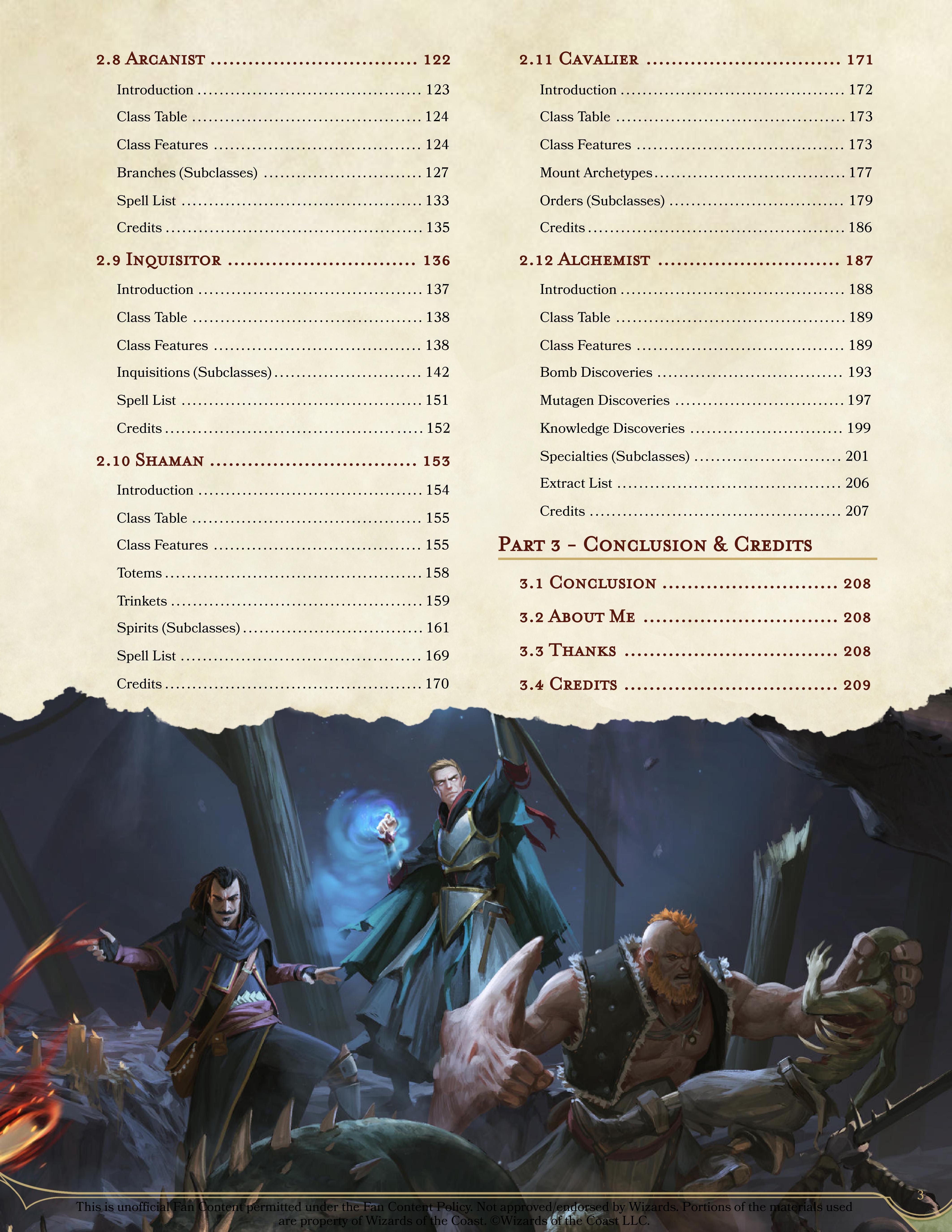 Dragonshard's Class Compendium | GM Binder